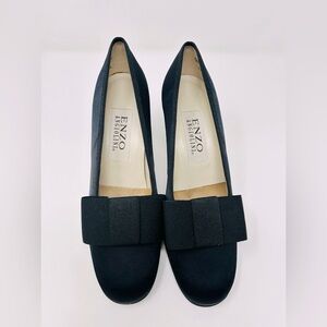 Vintage! Enzo Angiolini Satin Bow pumps Women’s Size 5.5 Y-OPERETTA style